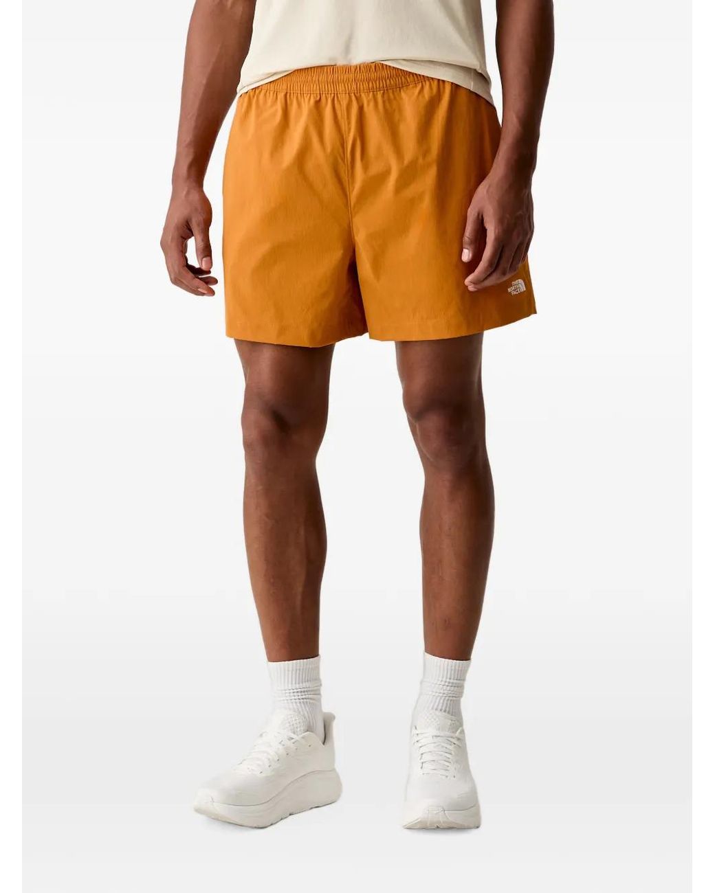 The North Face Orange Class V Pathfinder Running Shorts for men