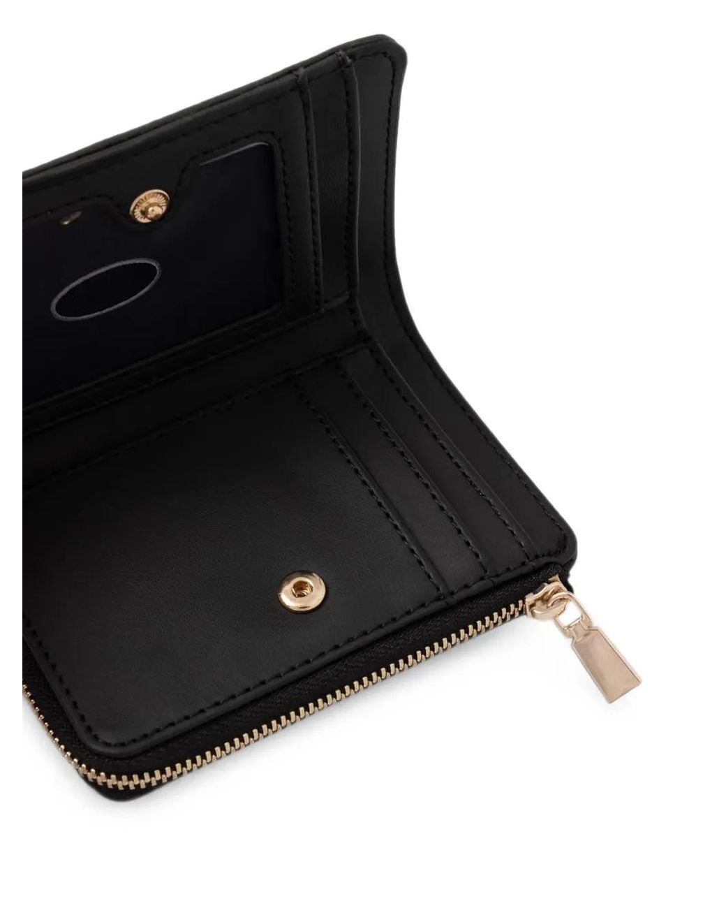Guess Black Danielle Logo-Lettering Bi-Fold Wallet