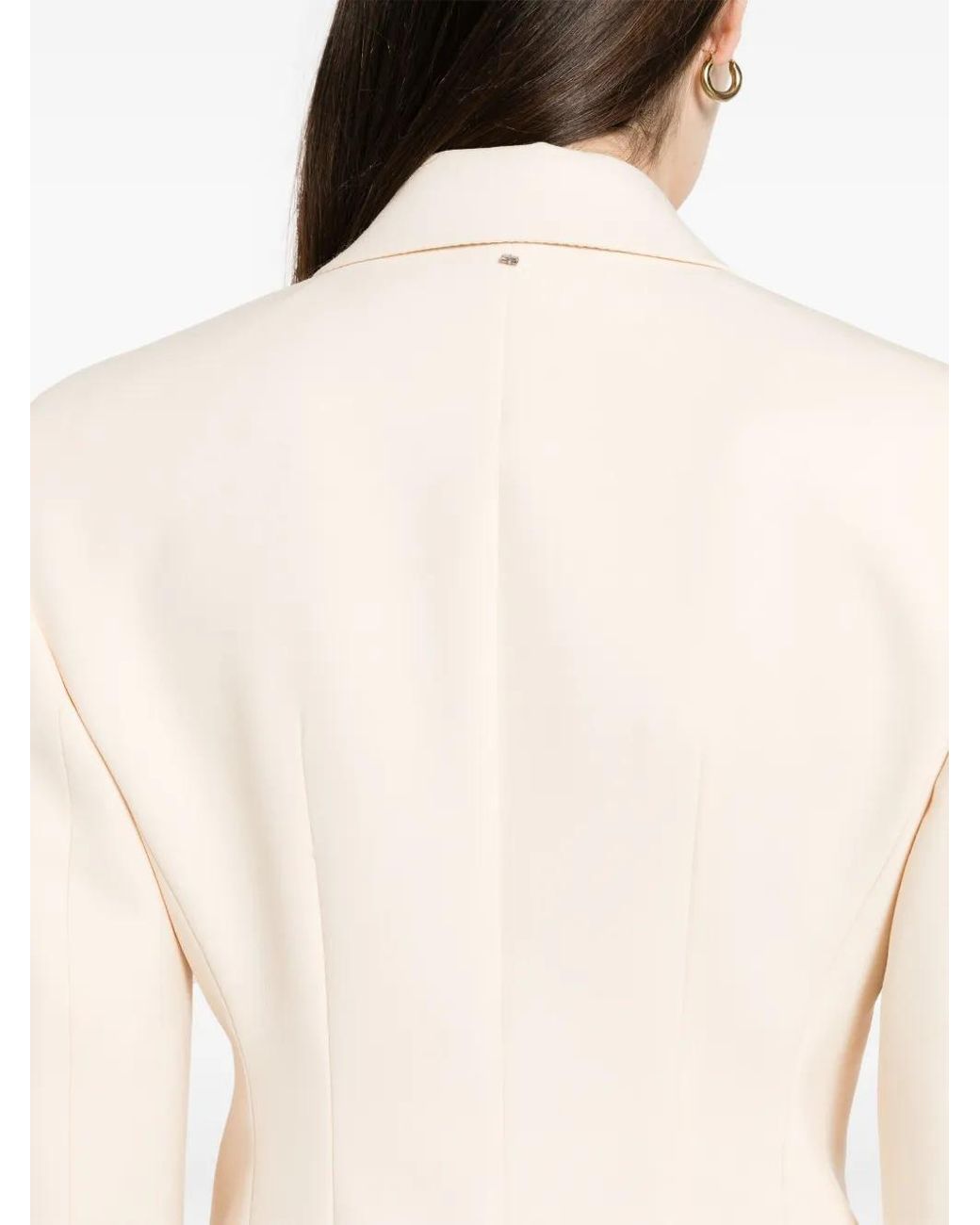 Sportmax Natural Single-Breasted Blazer