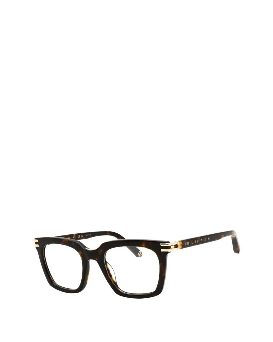Philipp Plein Black Square-Frame Glasses for men