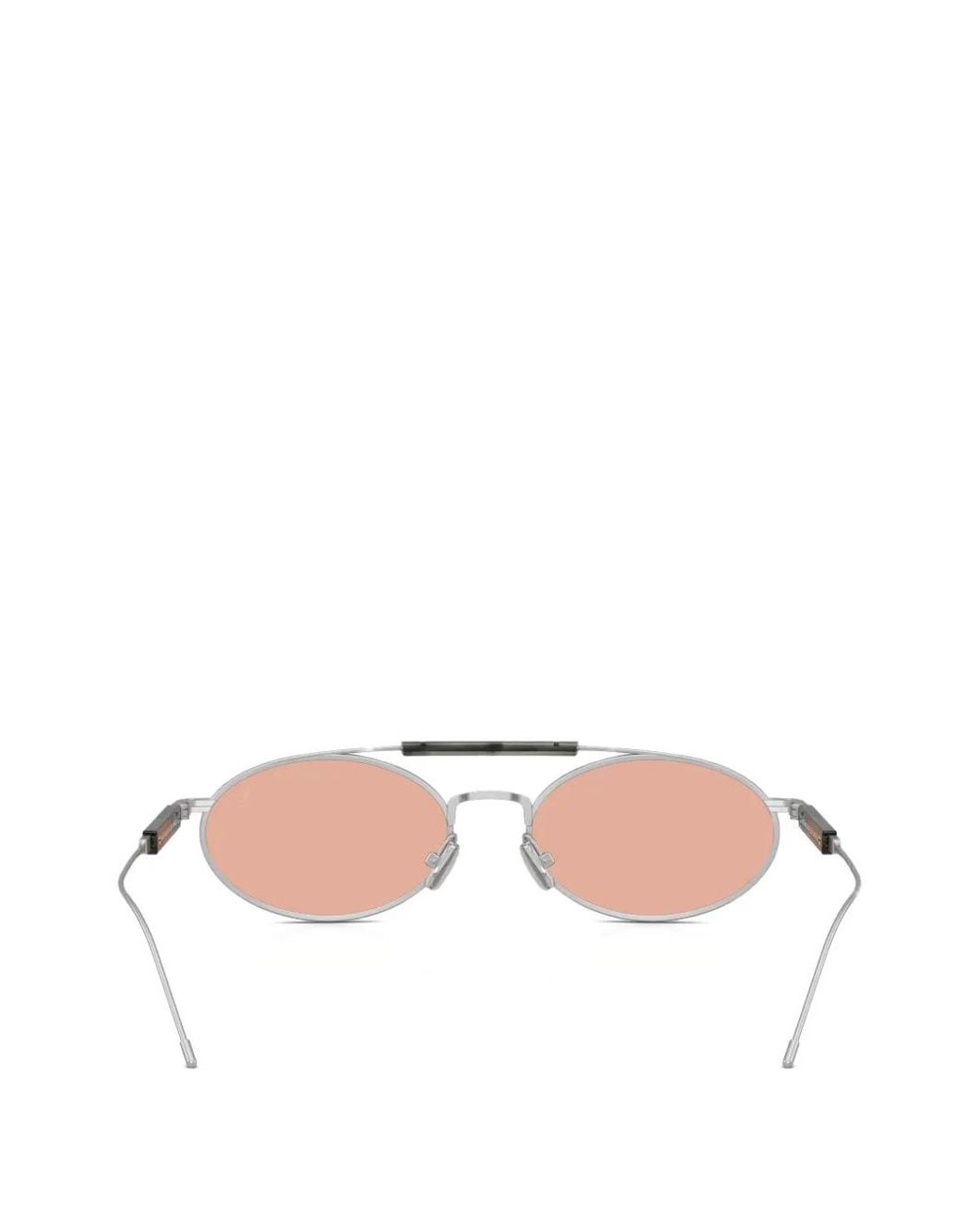 Brunello Cucinelli Pink Oval-Frame Sunglasses