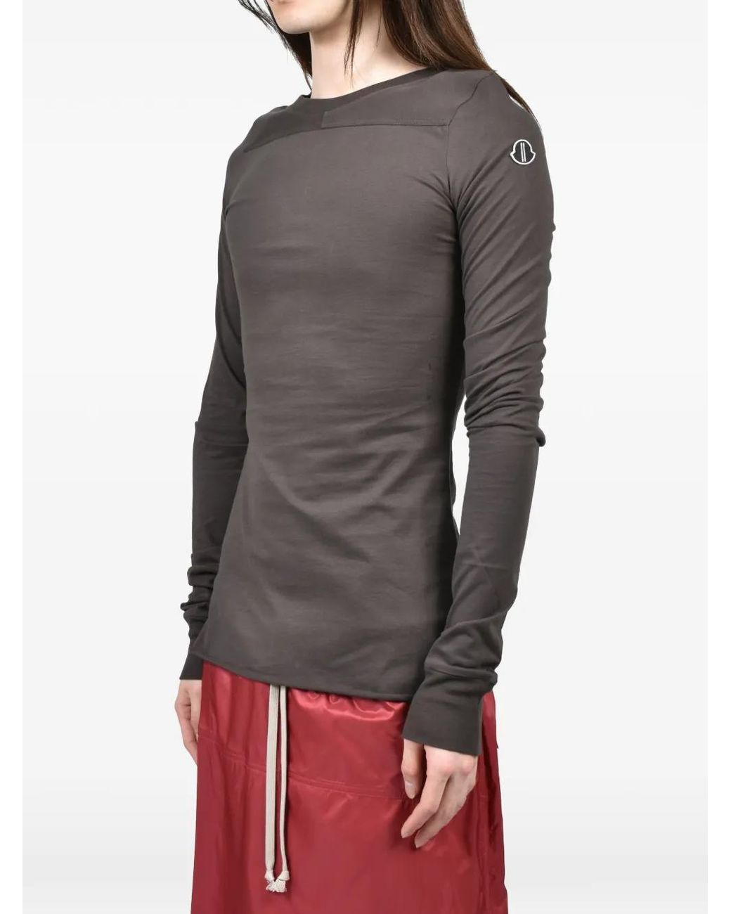Moncler Black X Rik Owens Girder Long-Sleeved T-Shirt for men