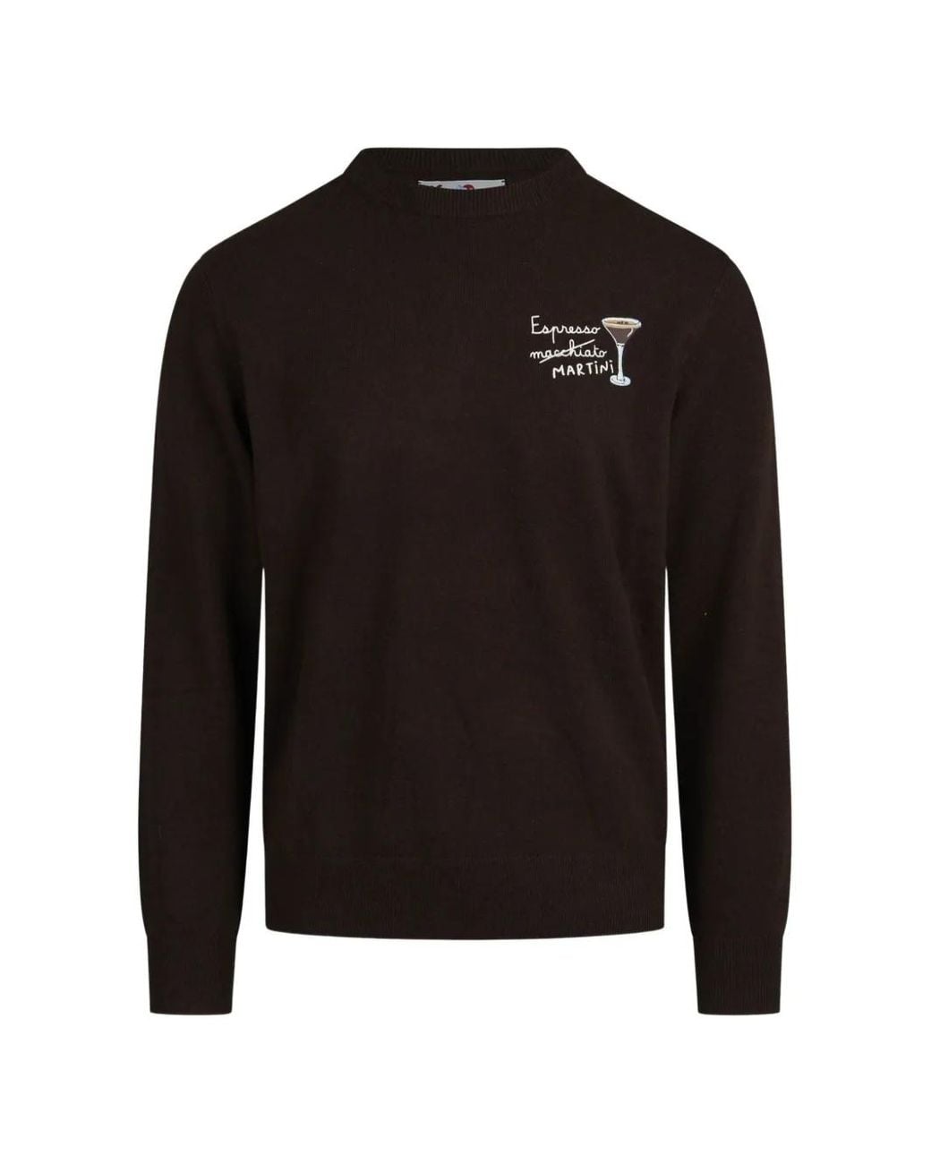 Mc2 Saint Barth Black Heron Embroidered Sweater for men
