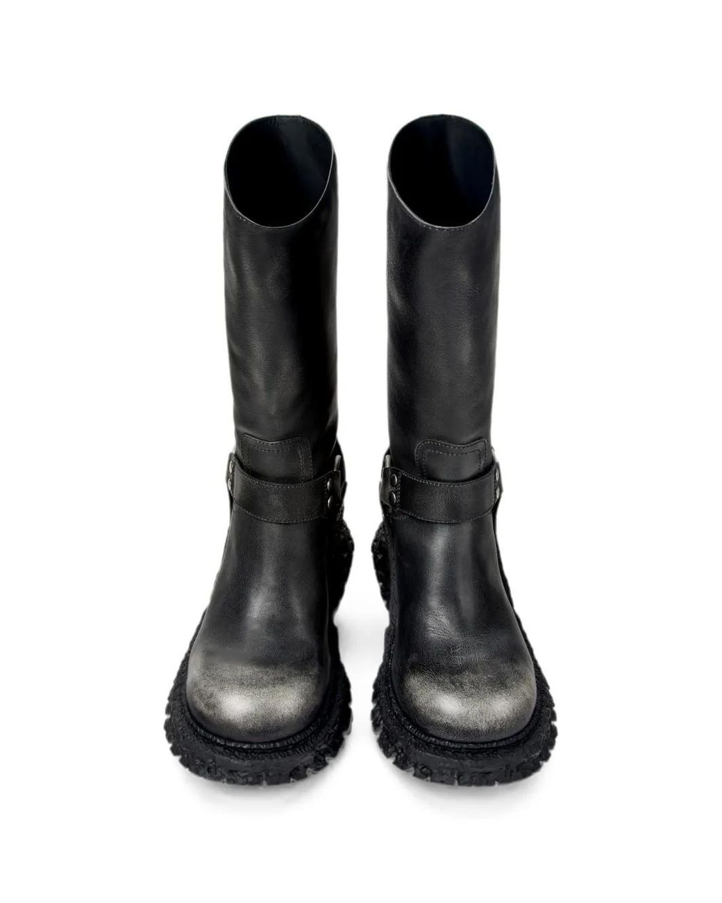 CAMPERLAB Black Terroso Leather Biker Boots