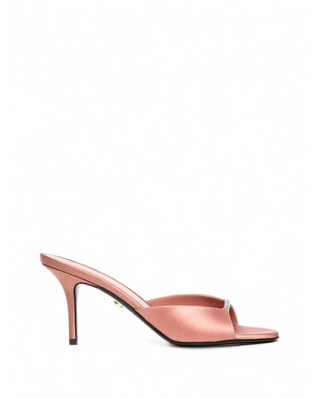 ALEVI Pink Luana Xtal Crystal-Embellished Silk Sandals