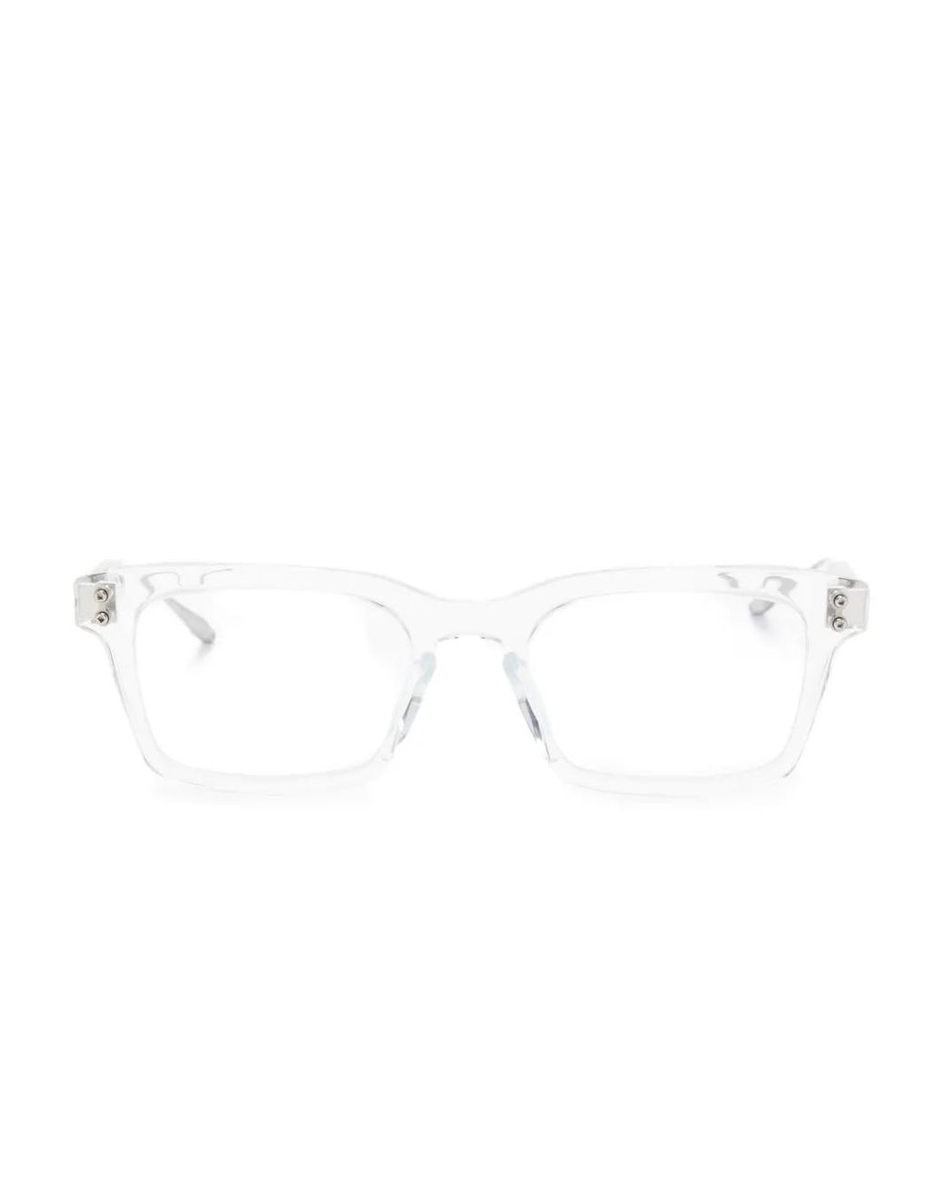 Akoni White Brille Mit Eckigem Gestell