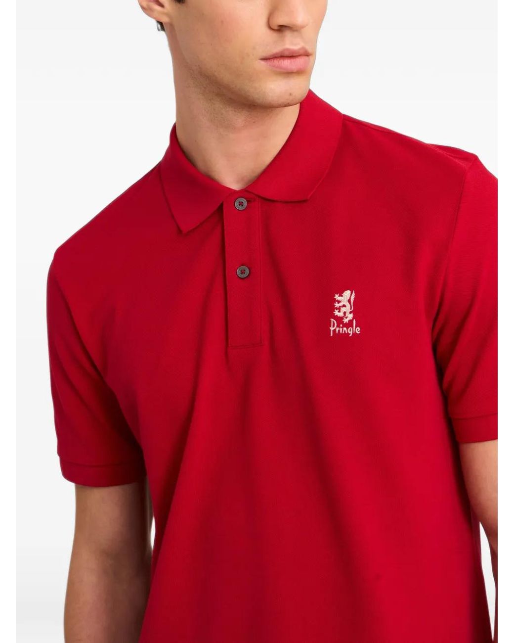 Pringle of Scotland Logo-Embroidered Polo Shirt for men
