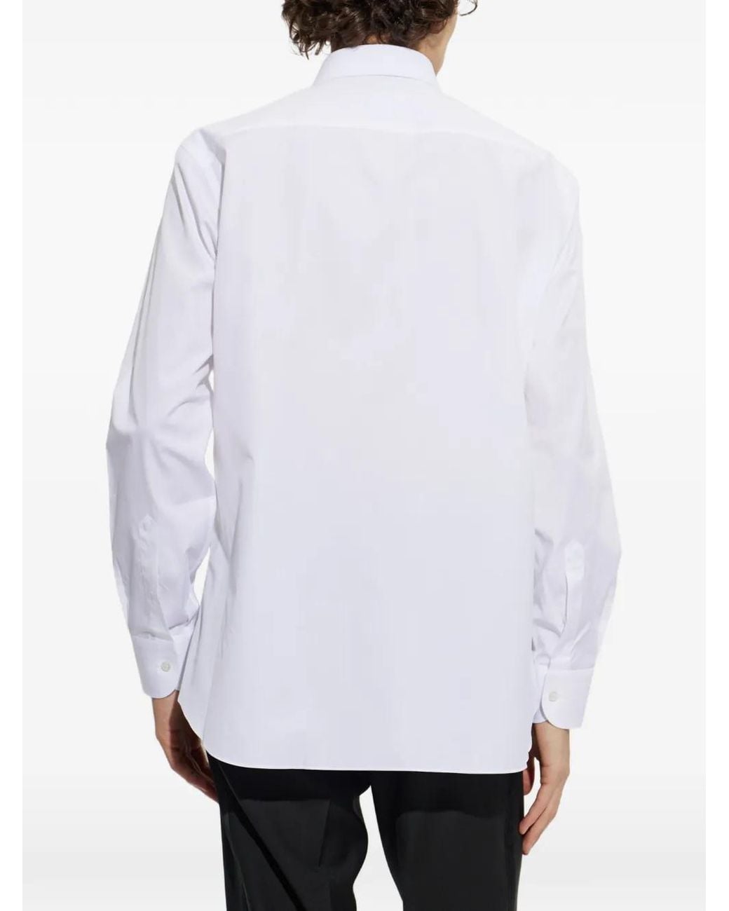 Brioni White Long-Sleeve Shirt for men
