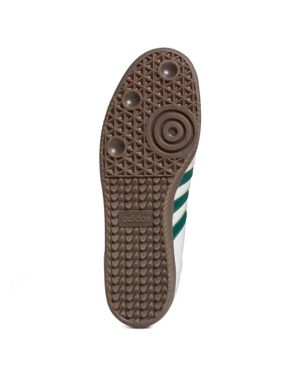 Adidas White Samba Adv Striped Sneakers for men