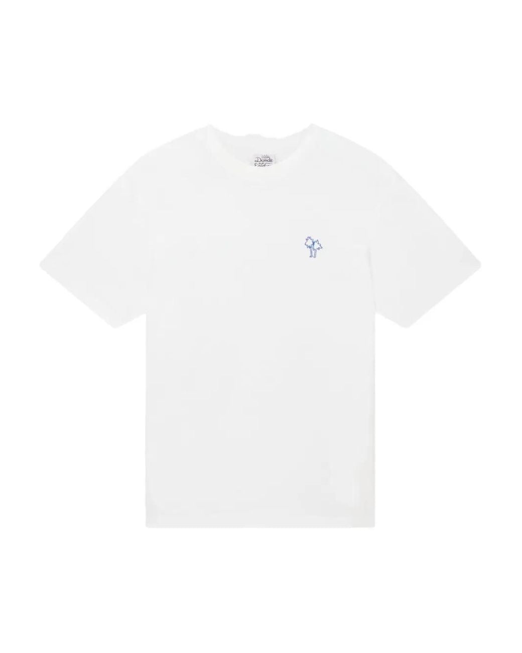 Donde Esteban White Print Cotton T-Shirt