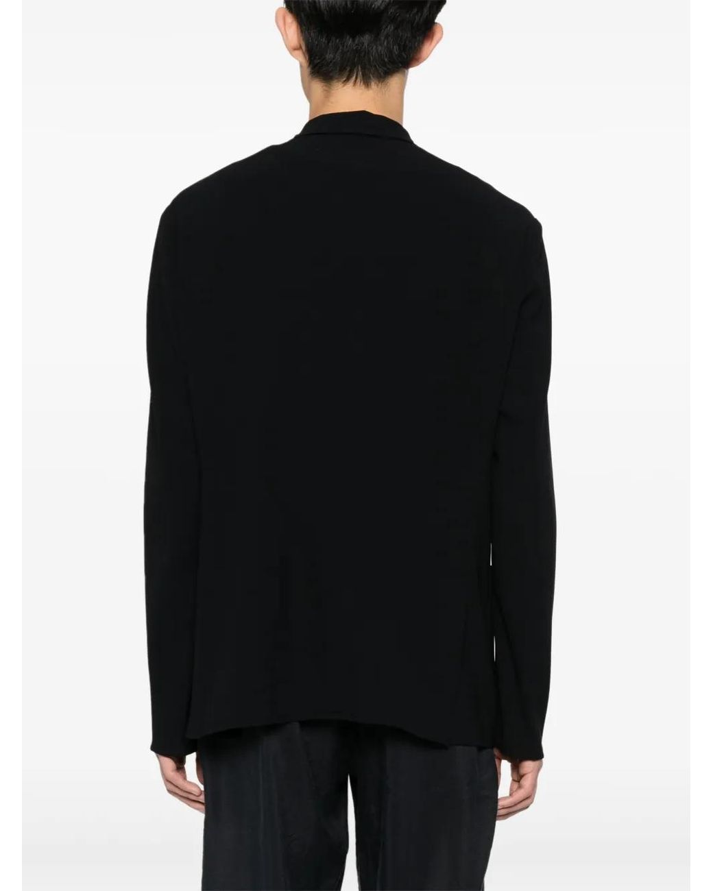 Giorgio Armani Black Wool Jacket for men