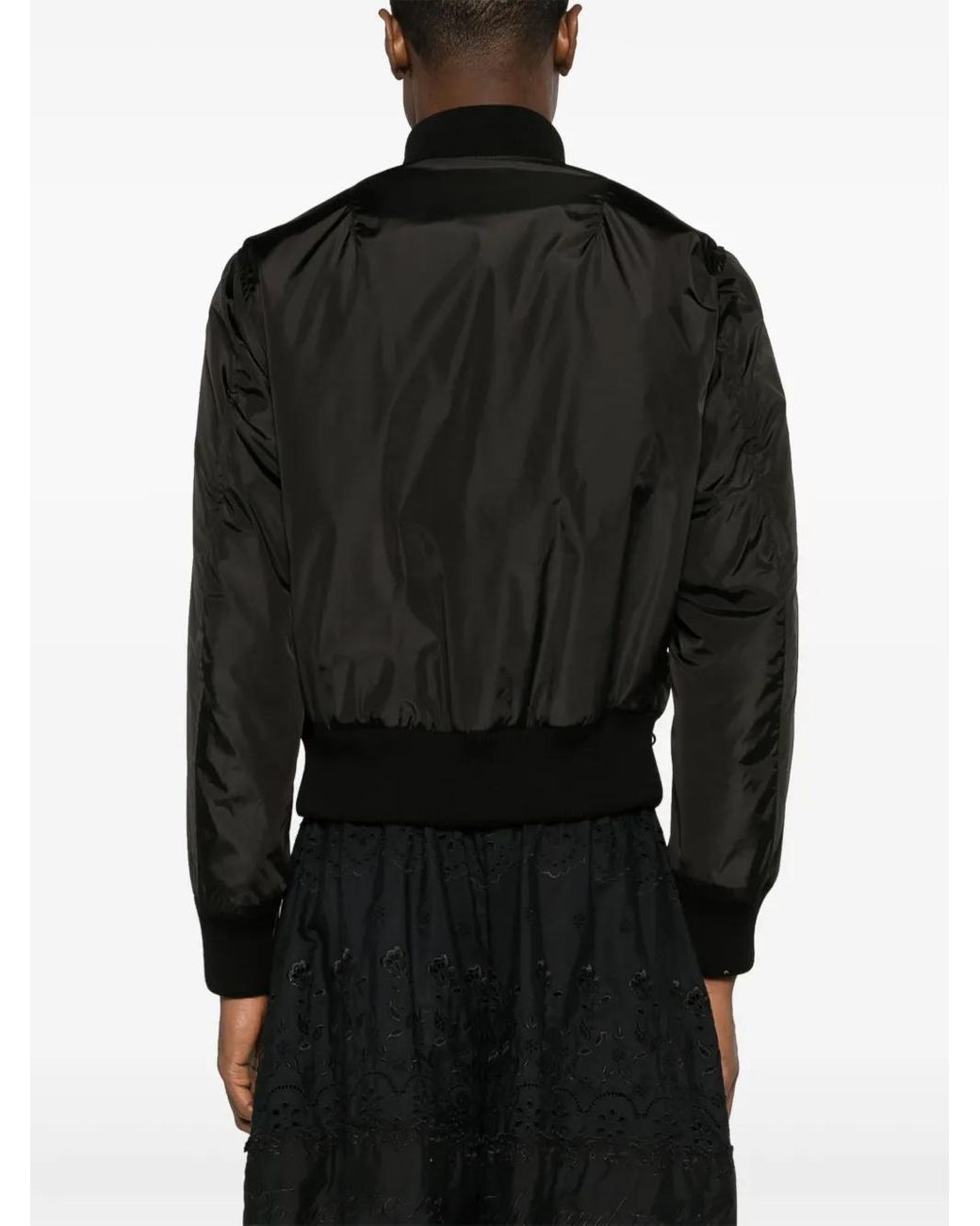 Chaqueta Bomber Fruncida Simone Rocha de hombre de color Black