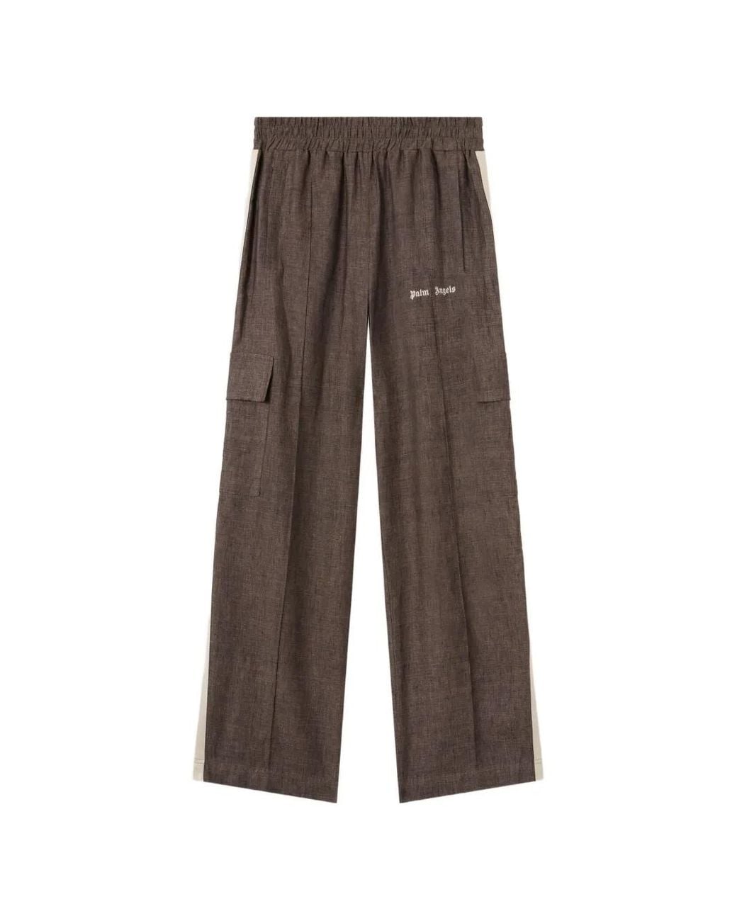 Palm Angels Brown Classic Logo Track Trousers for men
