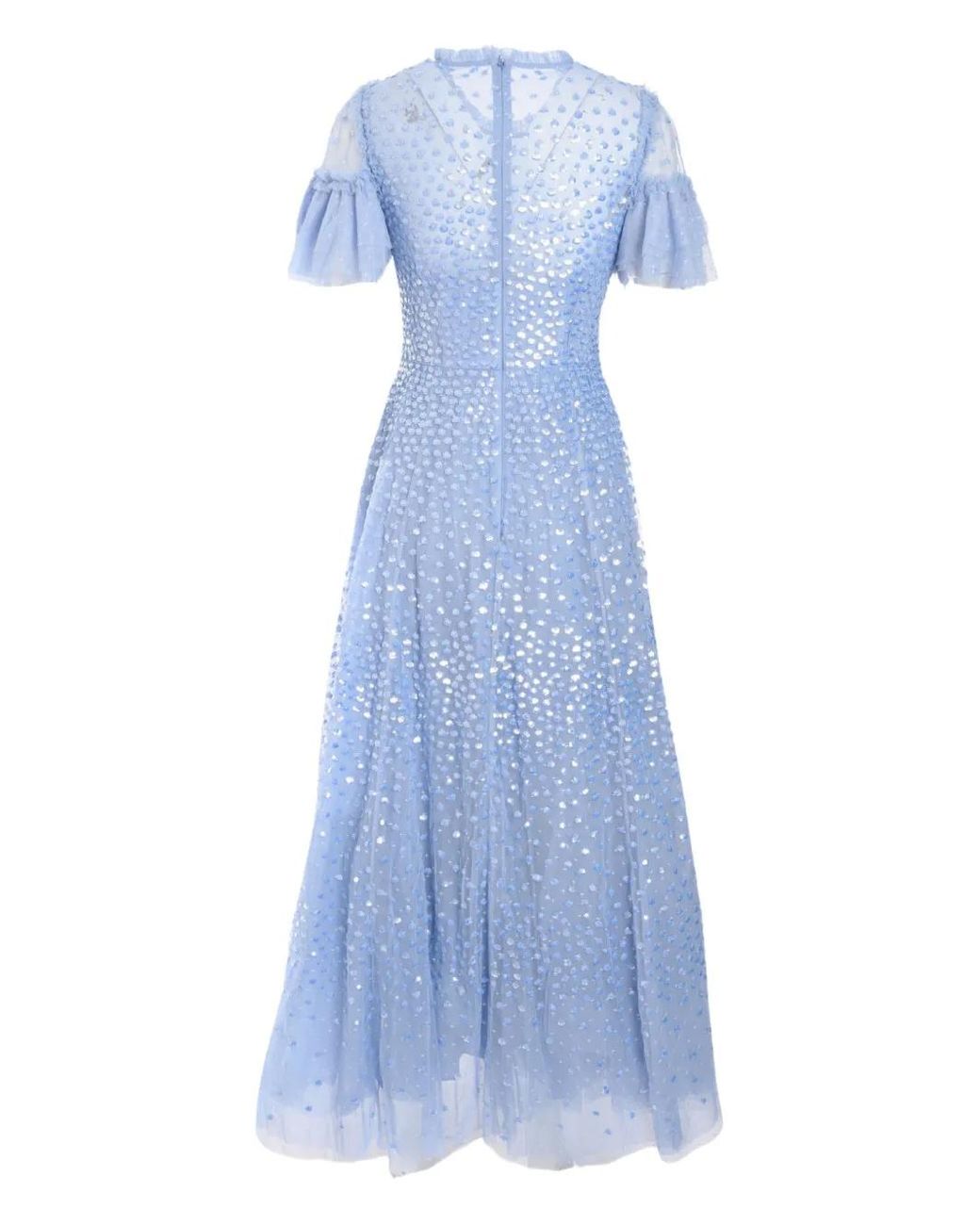 Needle & Thread Blue Scatter Dot Gown