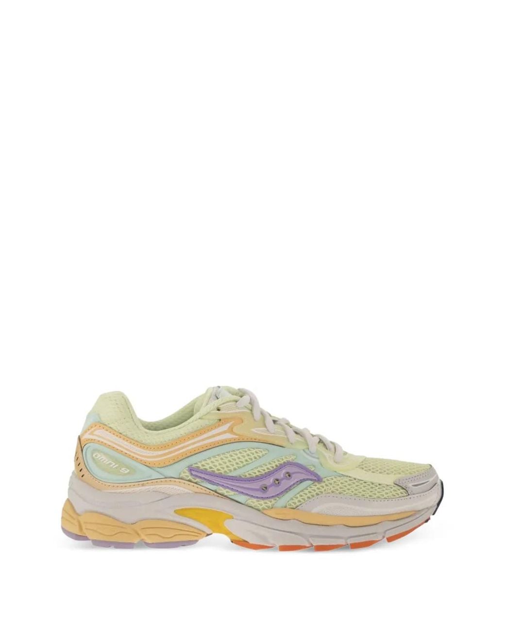 Saucony White Progrid Omni 9 Prism Sneakers