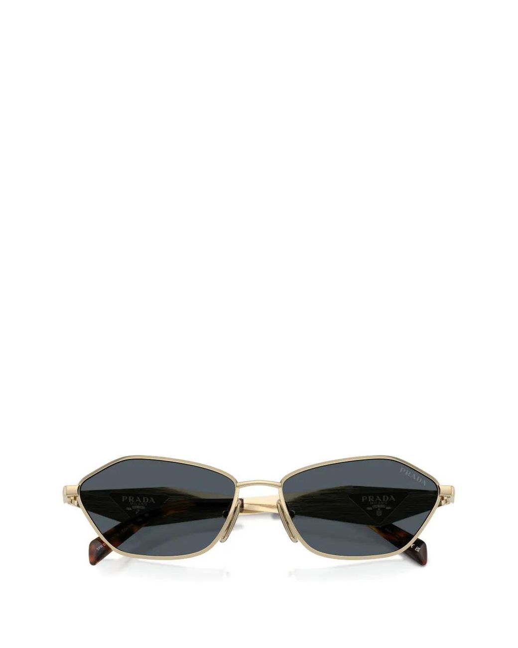 Prada Metallic Geometric-Frame Sunglasses