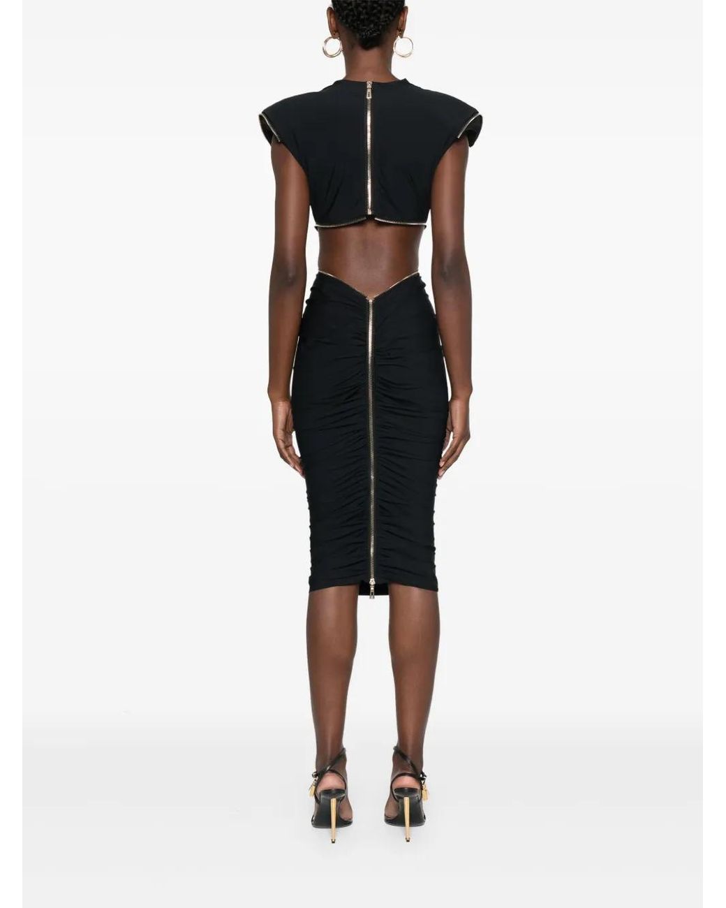 MITILIANE COUTURE Black Dominique Midi Dress