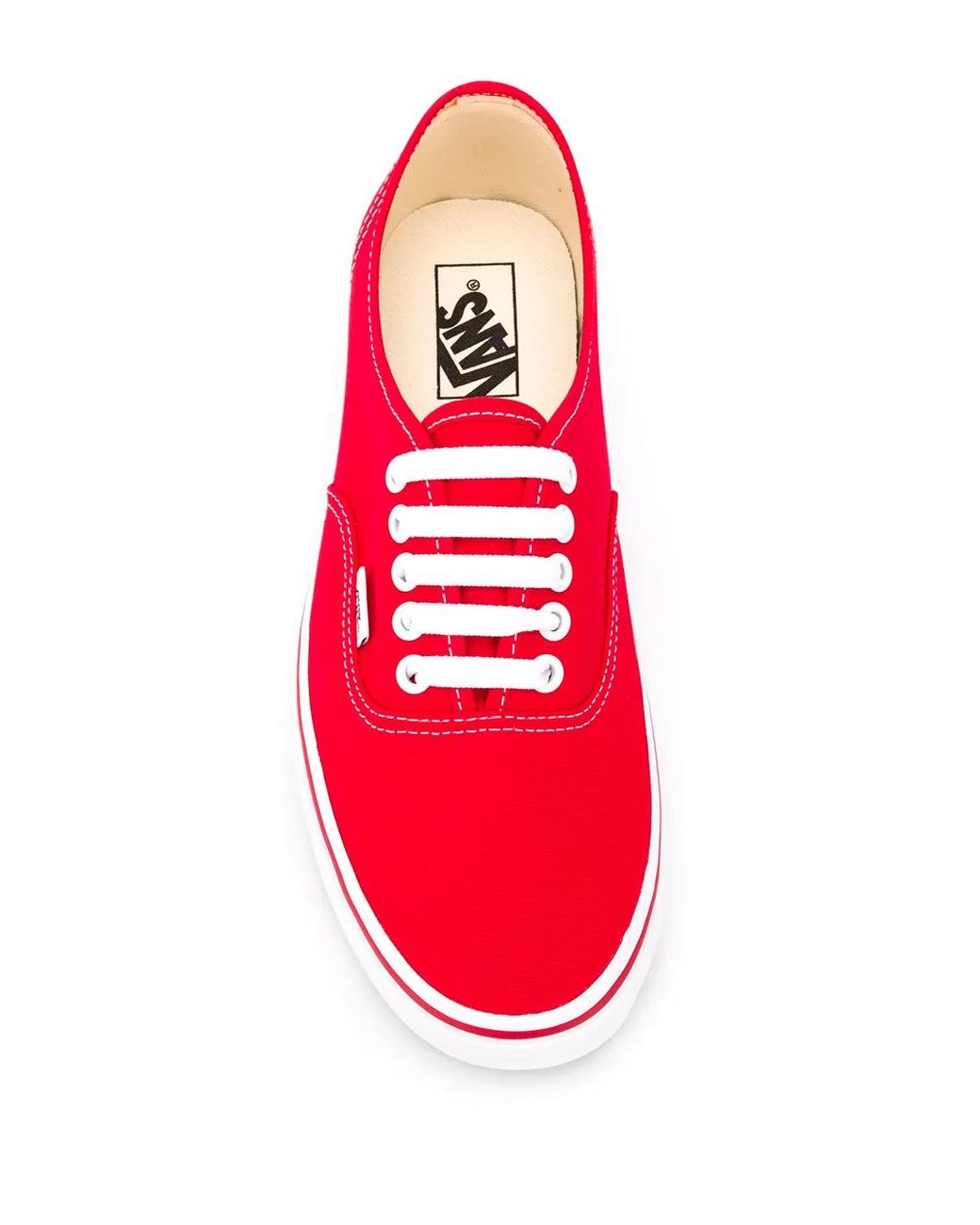 Vans Red Authentic Low-Top Sneakers
