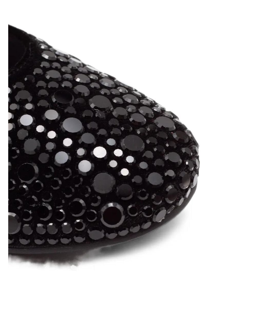 Twentyfourhaitch White Ballerines À Détails De Clous Et Finitions Élastiquées
