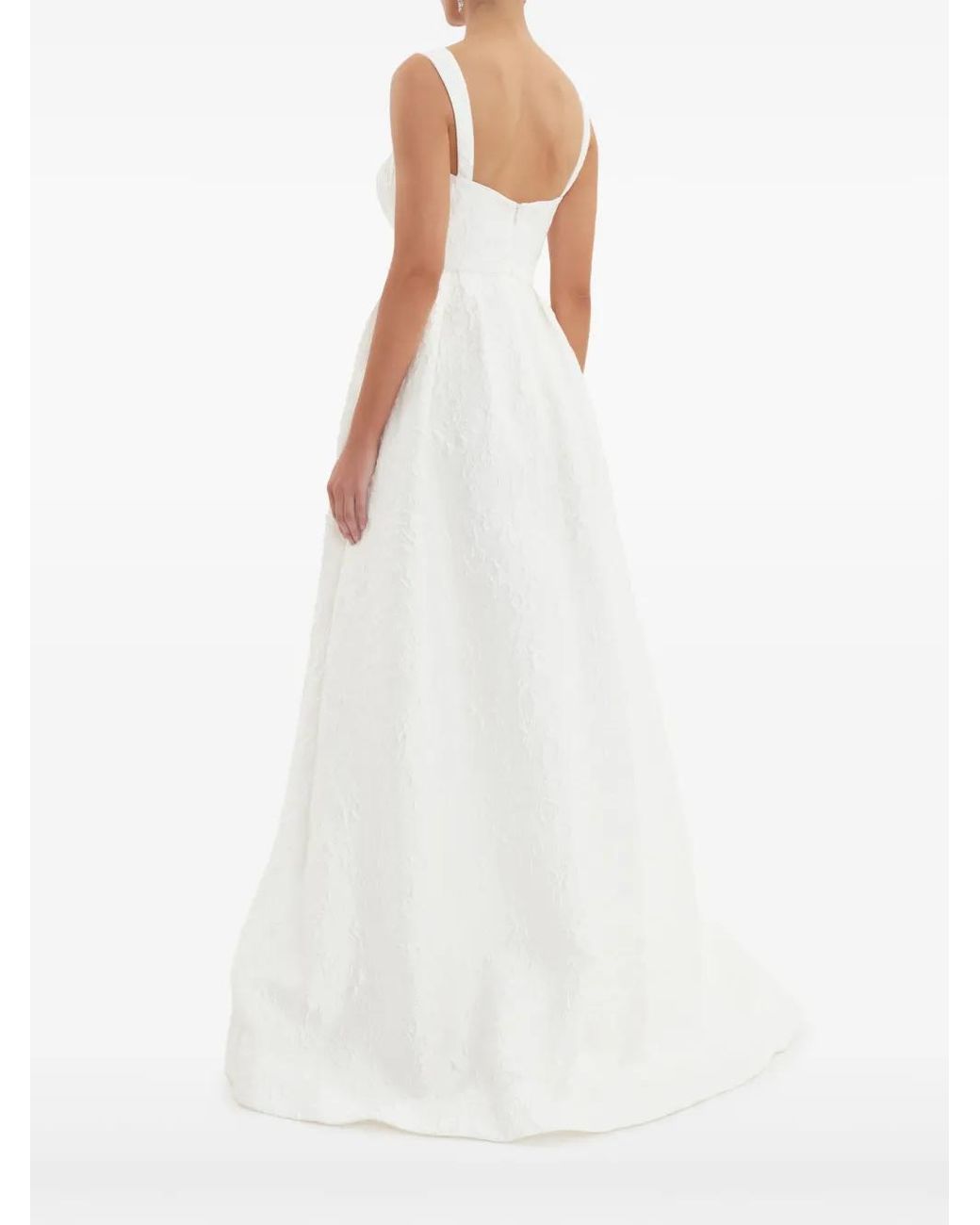 Rebecca Vallance White Esther Strap Gown