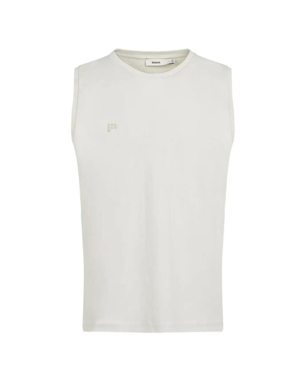 PANGAIA White Logo-Print Sleeveless T-Shirt for men
