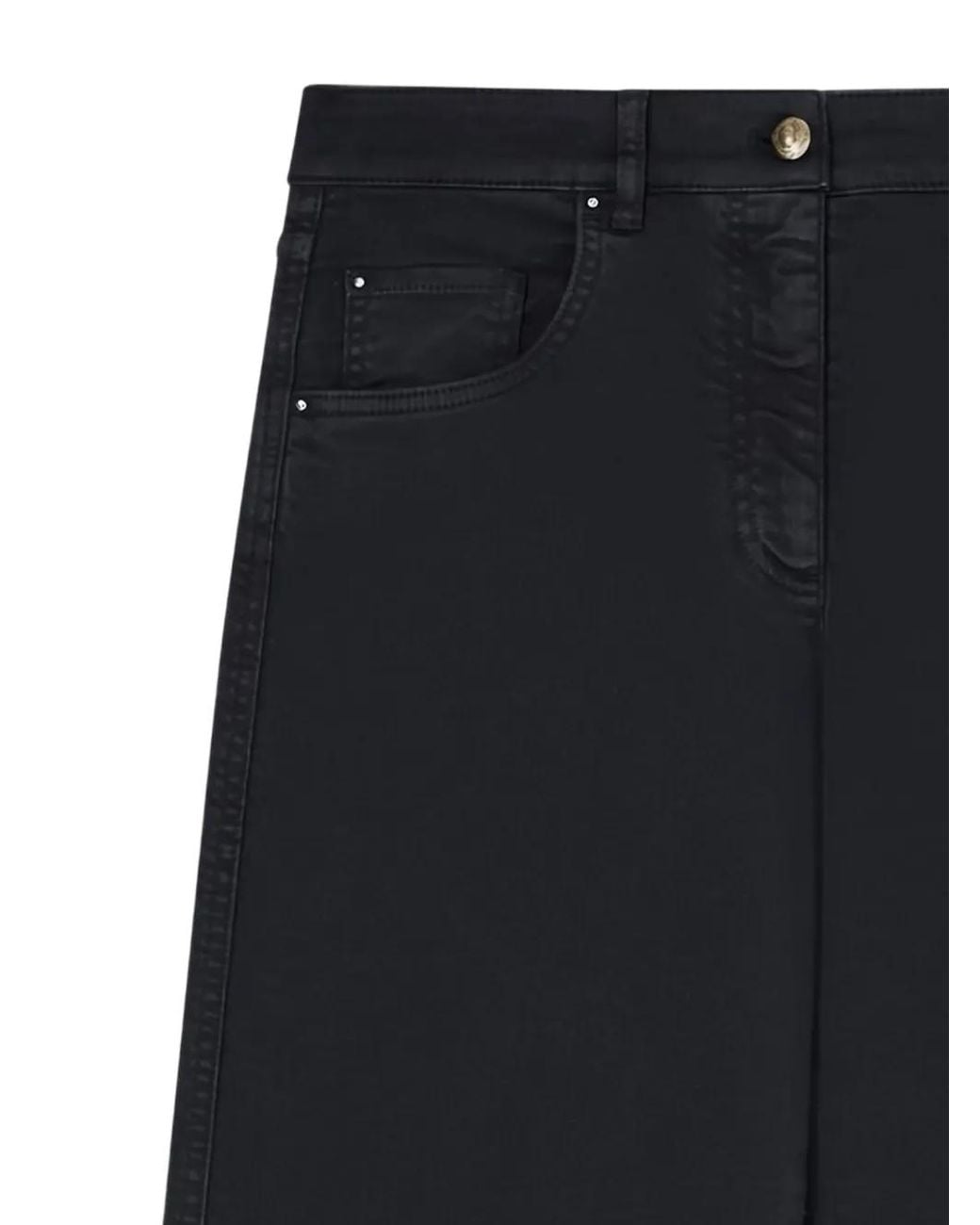 Giorgio Armani Black Five-Pocket Jeans