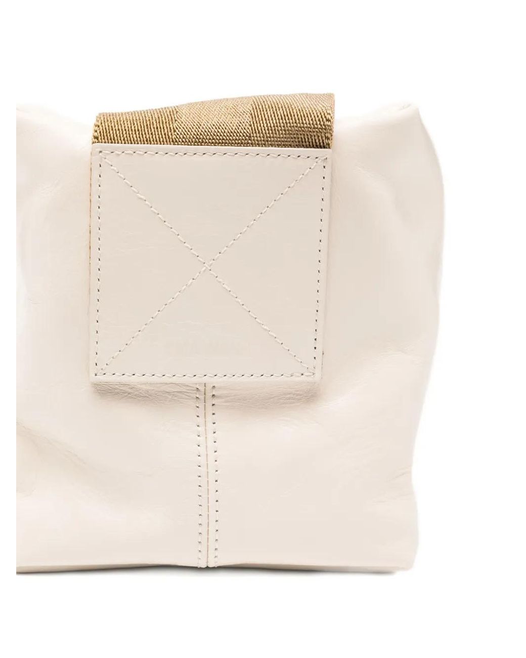 Uma Wang Natural Medium Leather Shoulder Bag