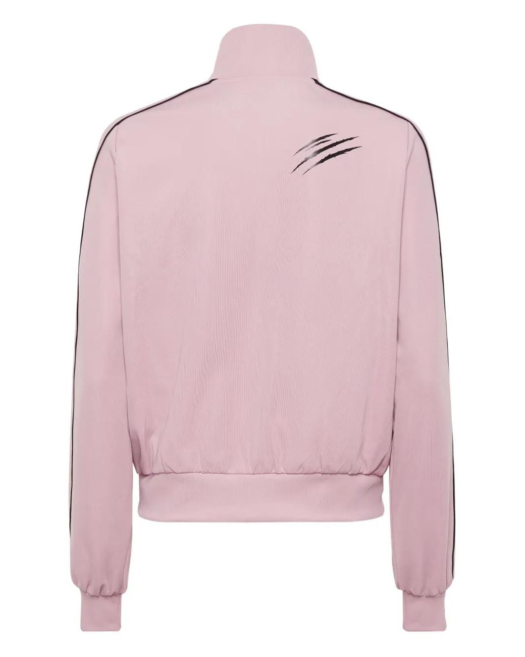 Philipp Plein Pink Logo-Patch Zip-Up Jacket
