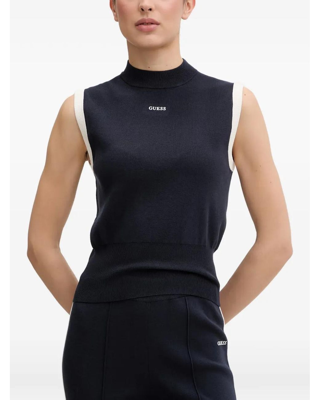 Guess Blue Sweater Knit Top