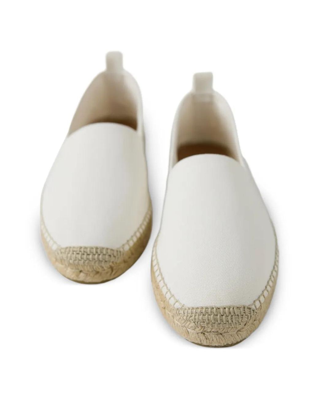 Ralph Lauren White Logo-Plaque Espadrille for men