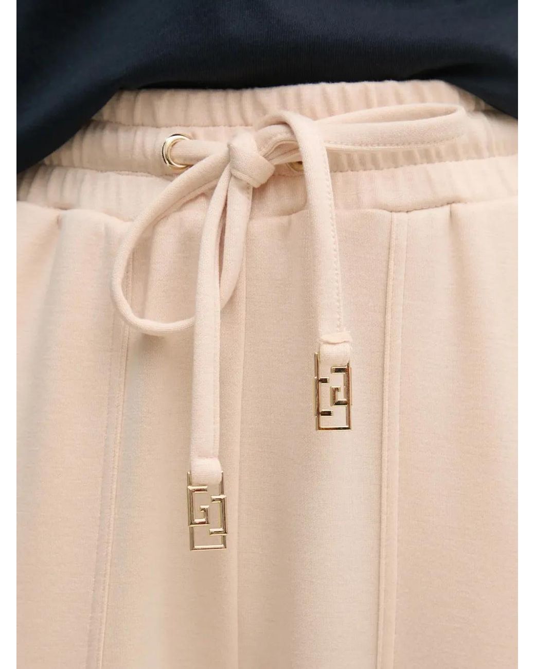 GAUDI Natural Patch-Pocket Drawstring Trousers