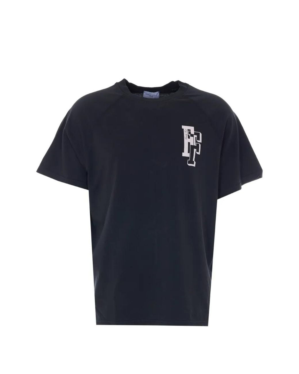 FAMILY FIRST Blue Logo-Print T-Shirt for men