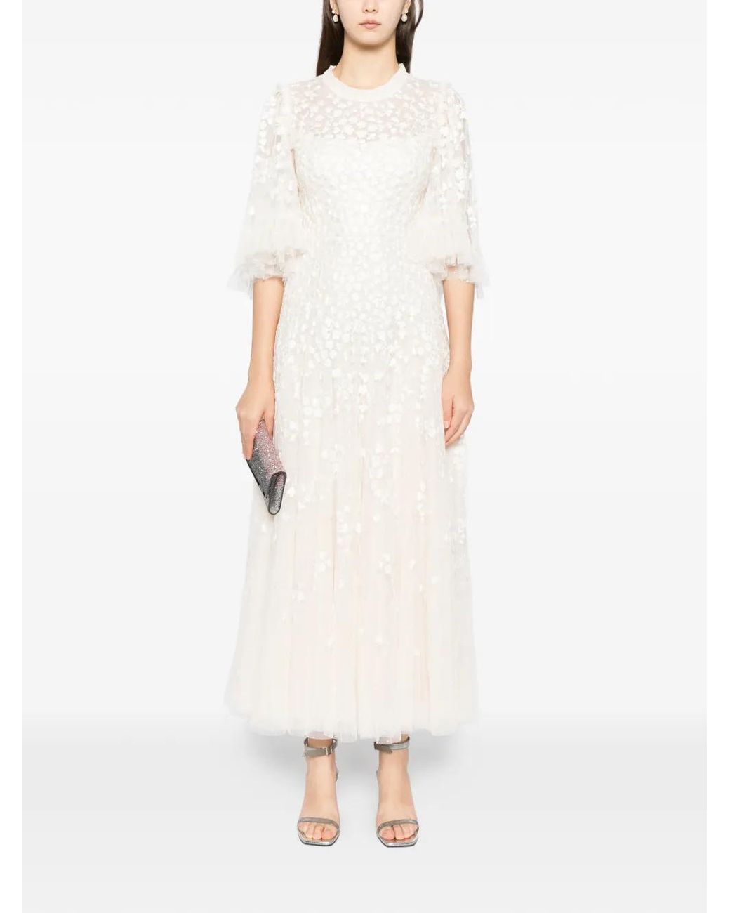 Needle & Thread White Scatter Gown