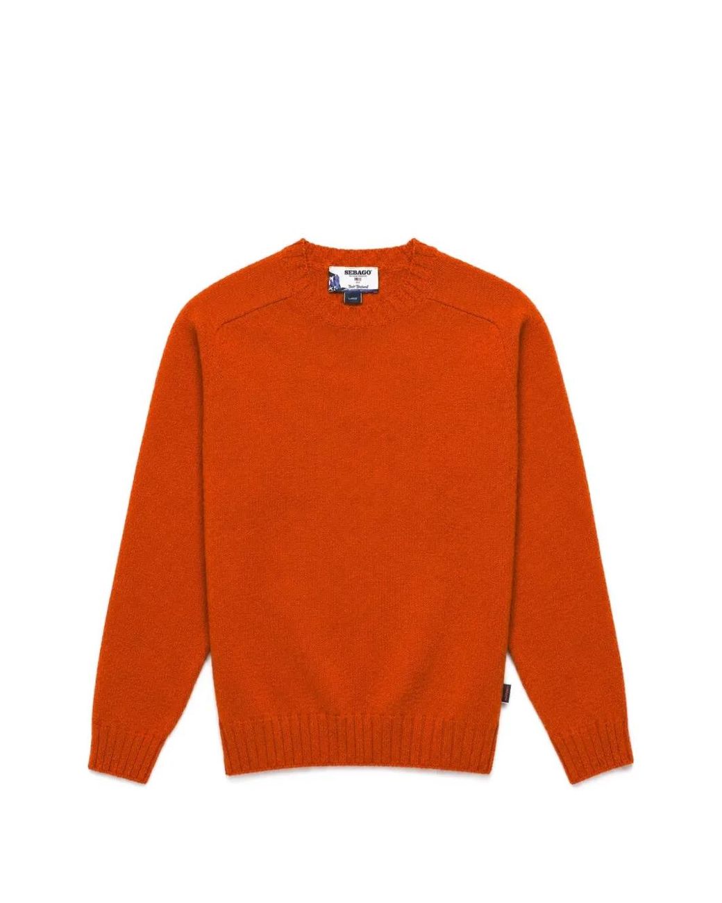 Sebago Orange Gilead Crew-Neck Sweater