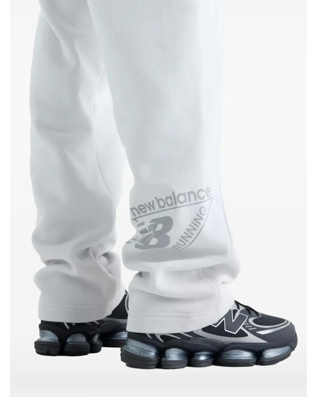 New Balance White Athletics Crafted Fleece Pants for men