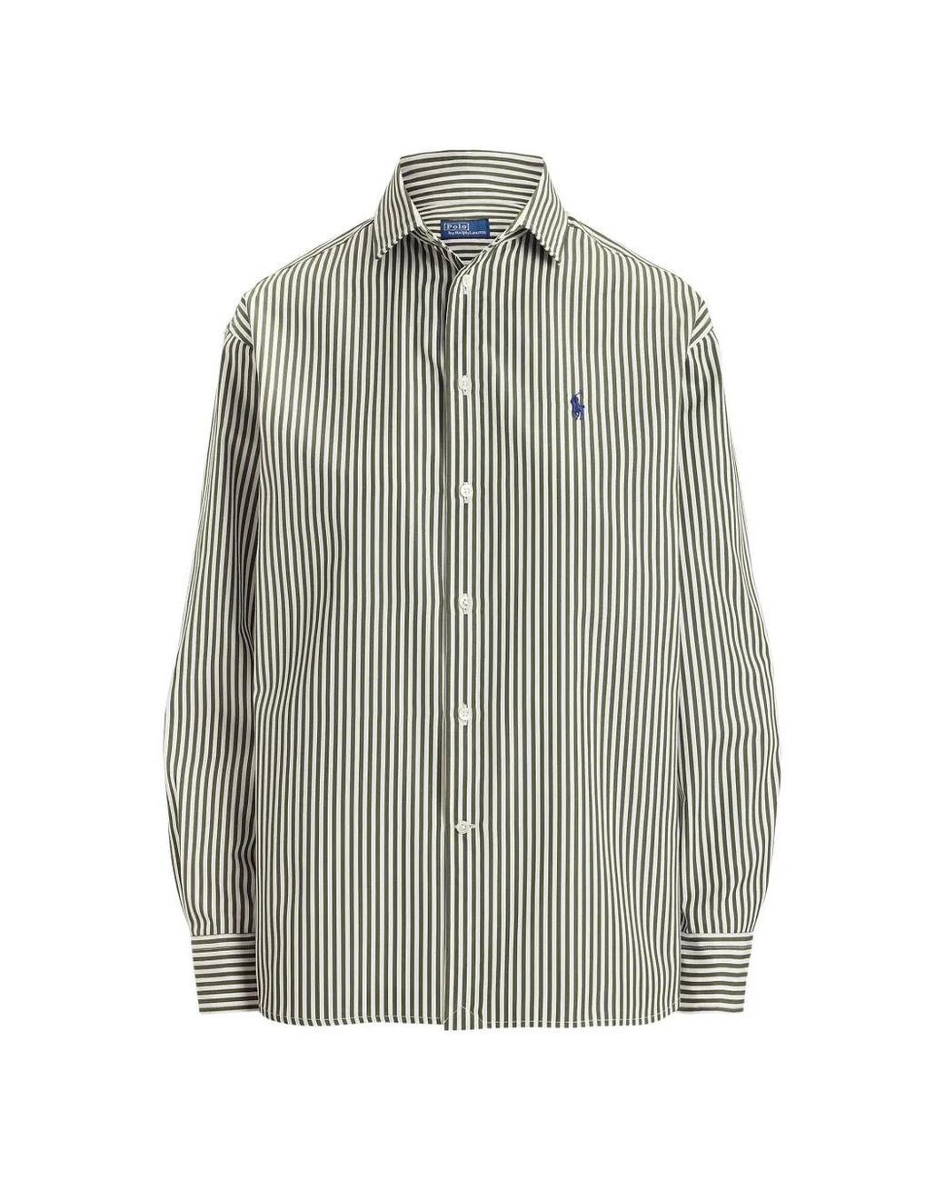 Polo Ralph Lauren Gray Striped Button-Down Shirt