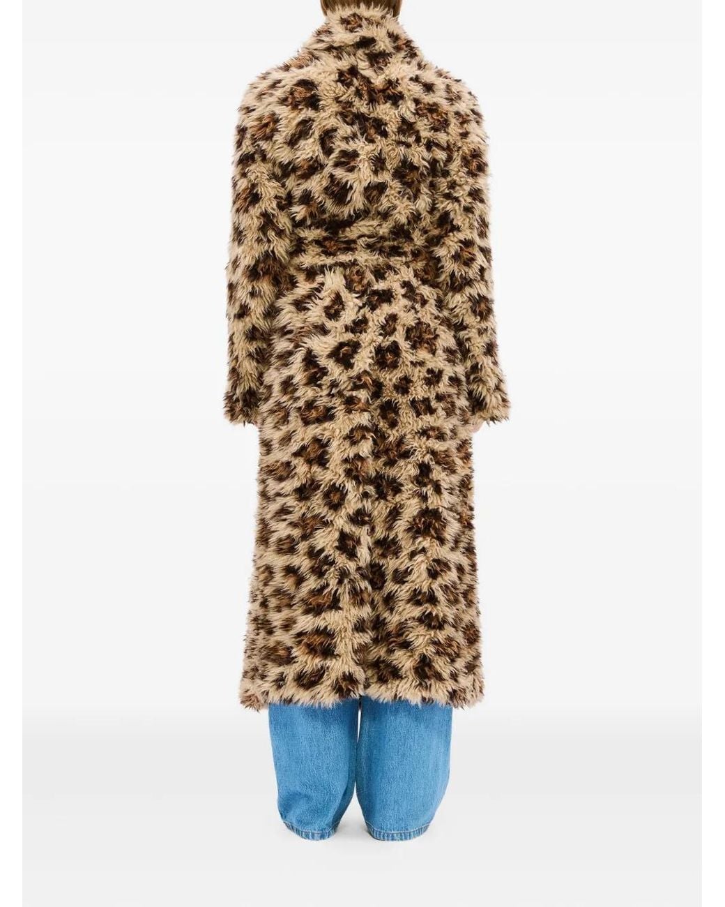 MSGM Jas Met Luipaardprint in het Natural