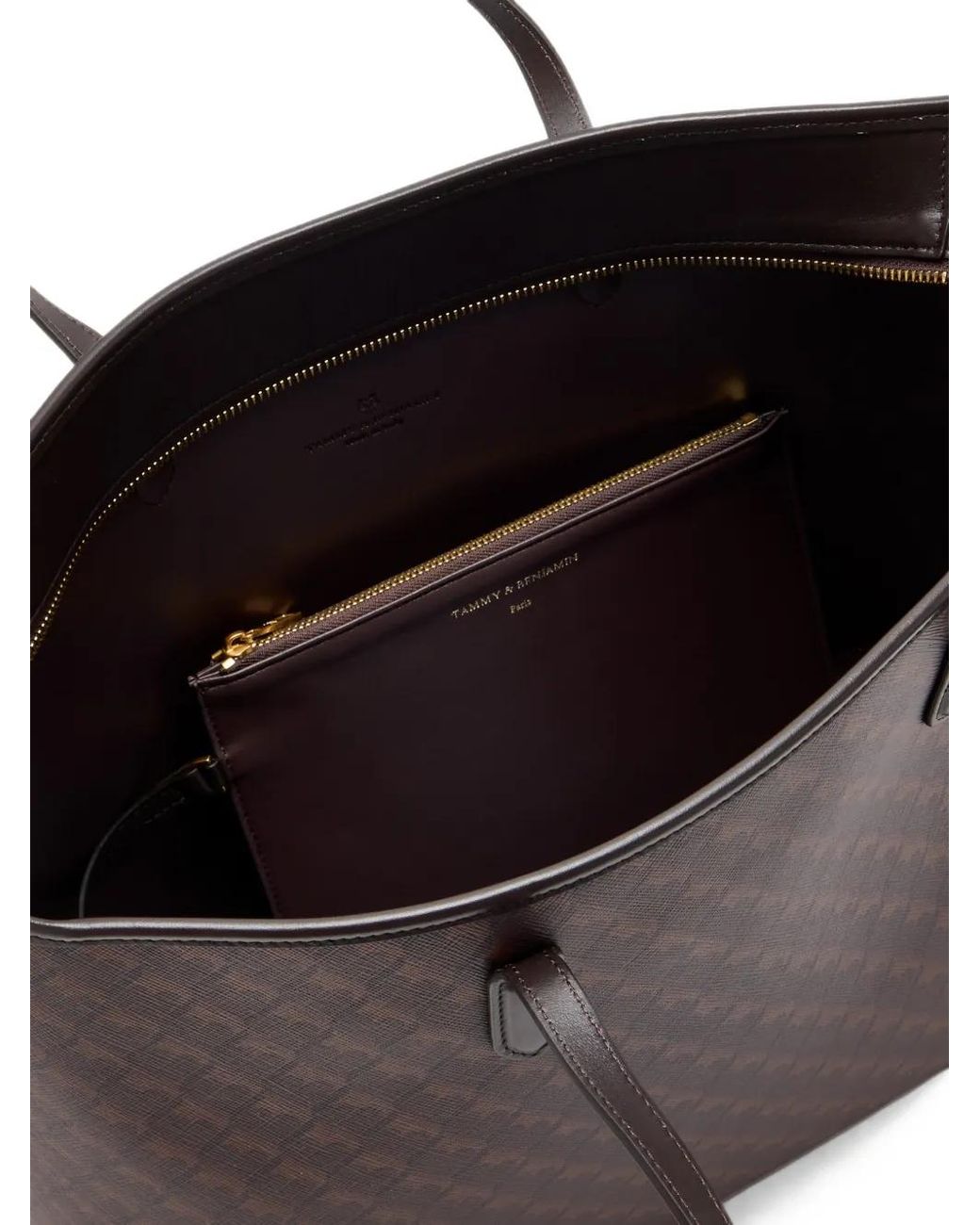 Tammy & Benjamin Brown Gm Shopper Monogram Tote Bag