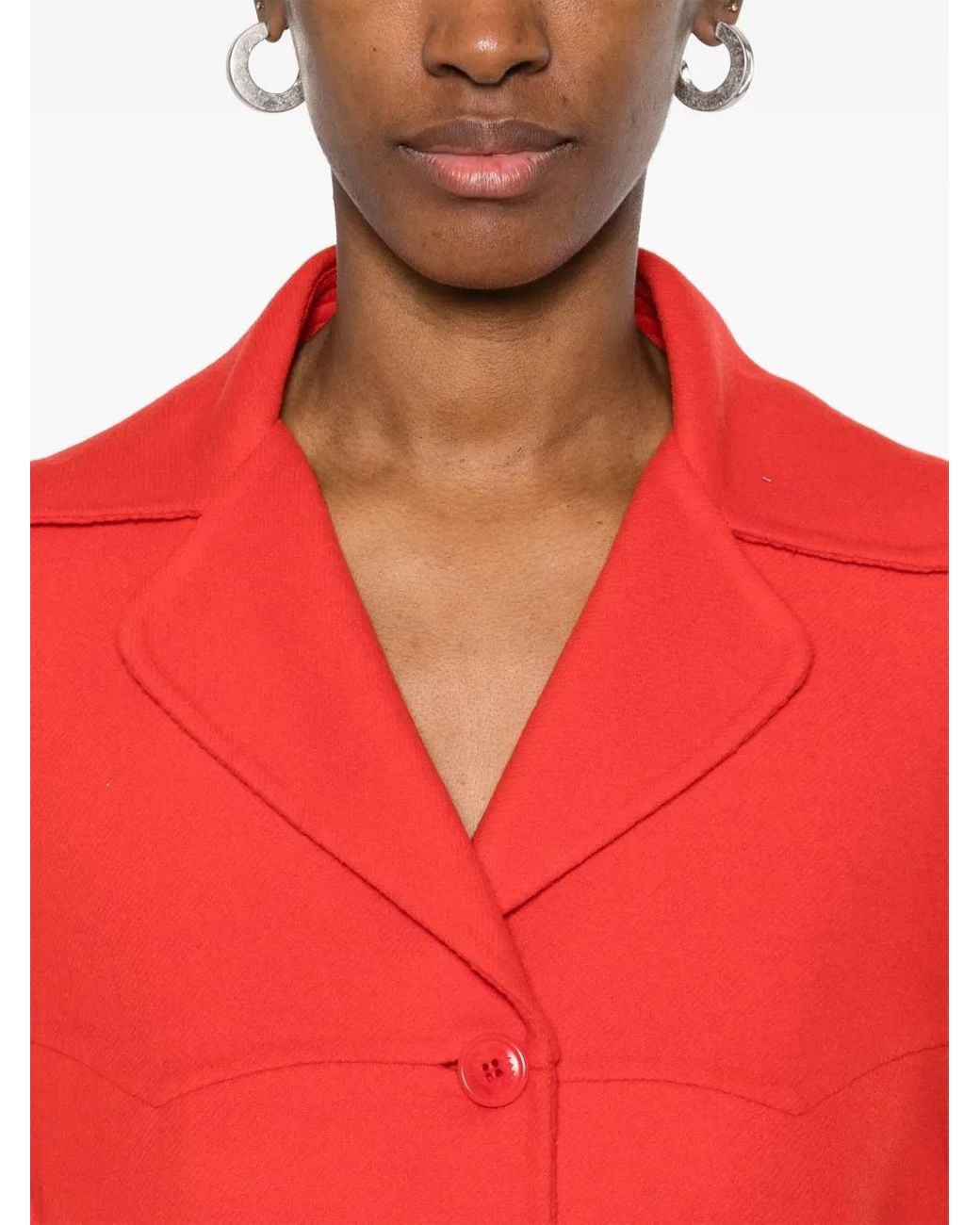 Ermanno Scervino Jas Van Scheerwol in het Red