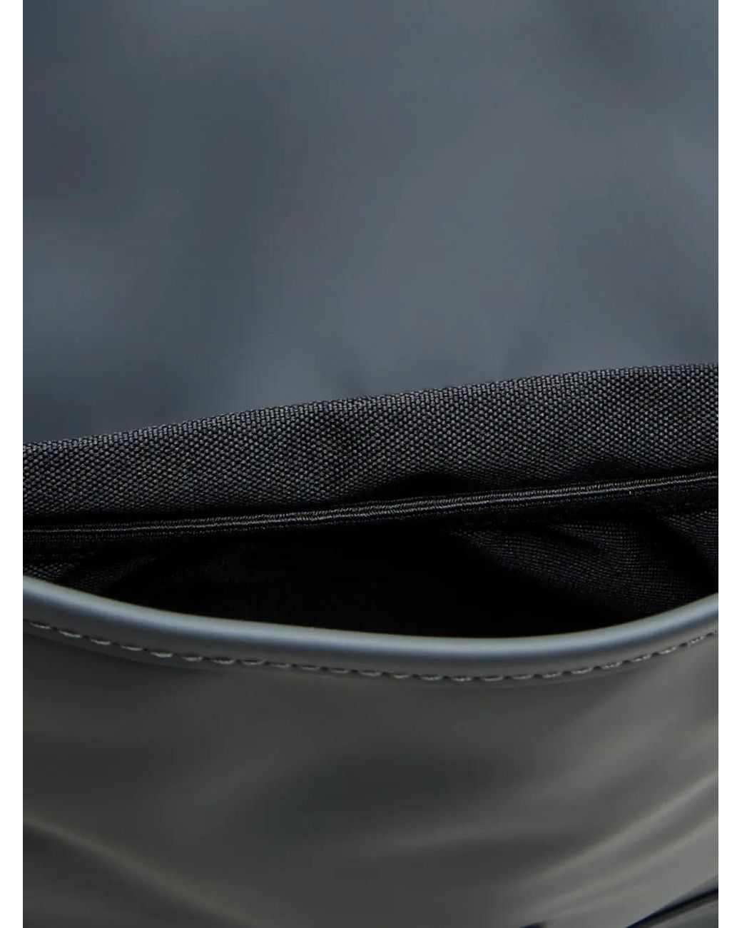 Rains Black Waterproof Foldover Backpack