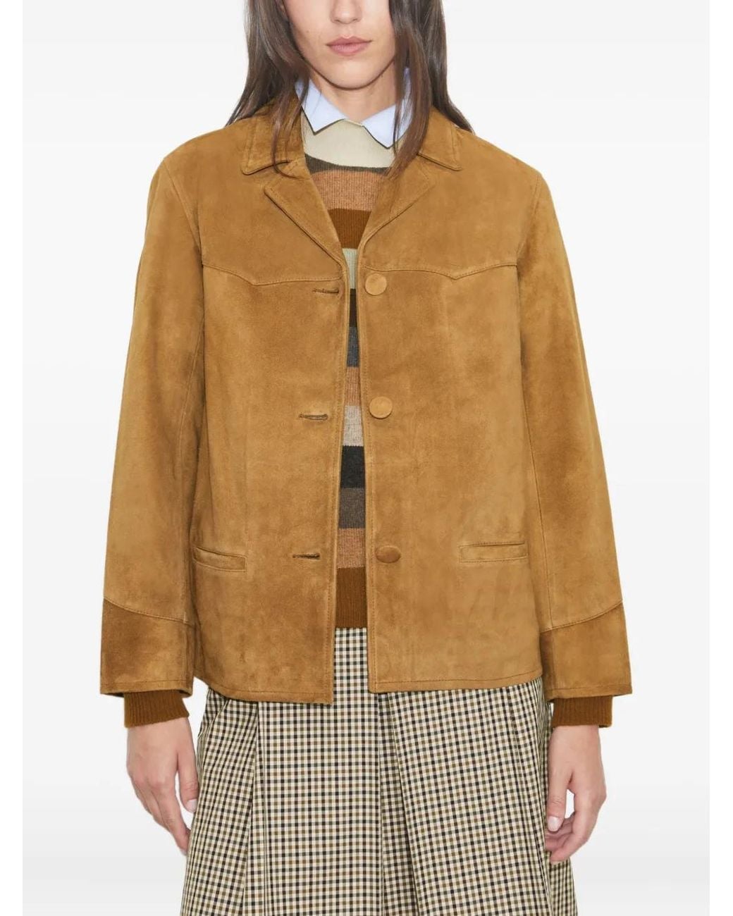 Tory Burch Brown Suede Jacket