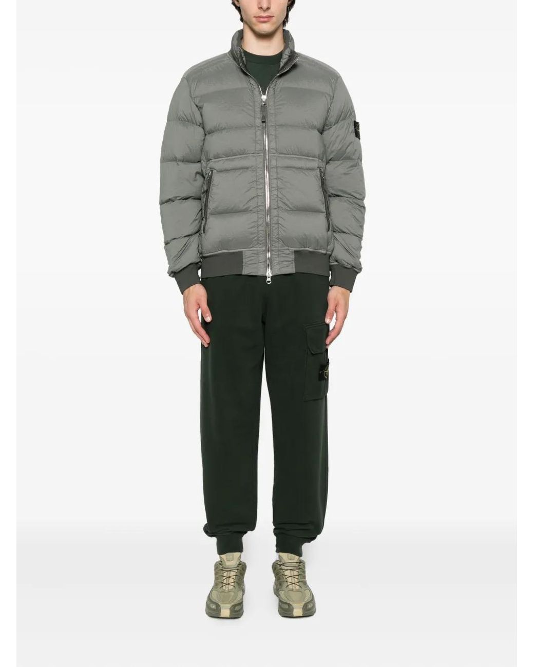 Stone Island Gray Jackets for men