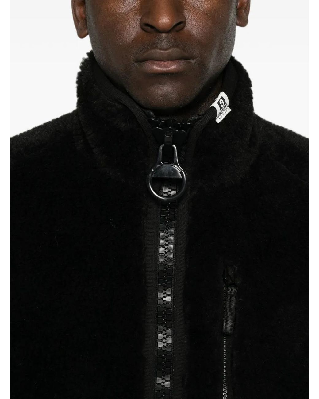 Maison Mihara Yasuhiro Black Wide Back Boa Jacket for men