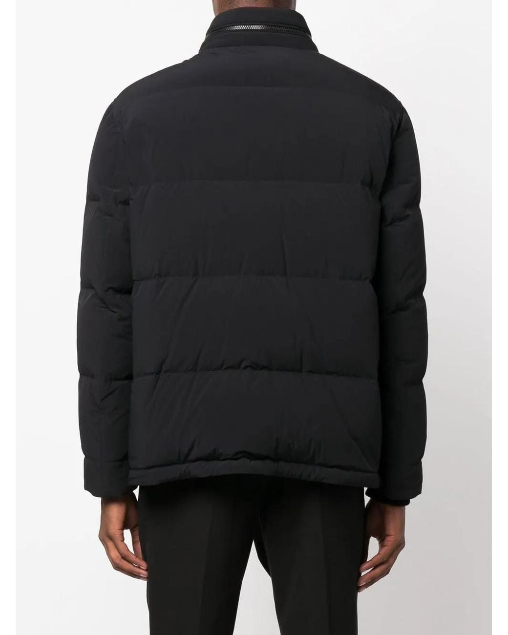 Brunello Cucinelli Black Quilted Down-Padded Jacket for men