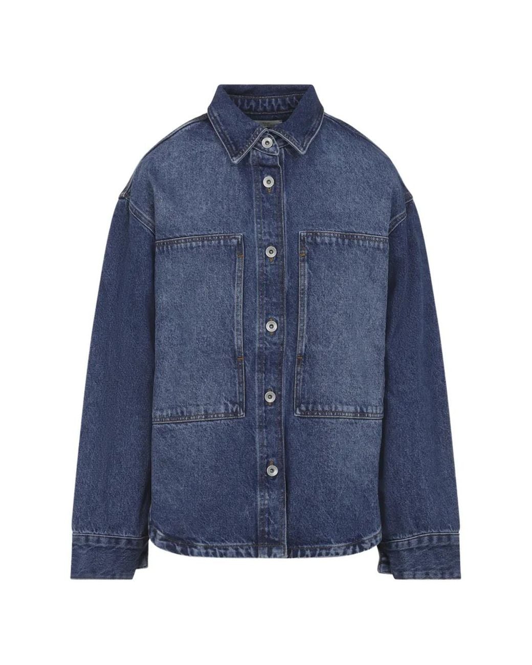 Studio Nicholson Blue Pocketed Shirt Denim Jacket