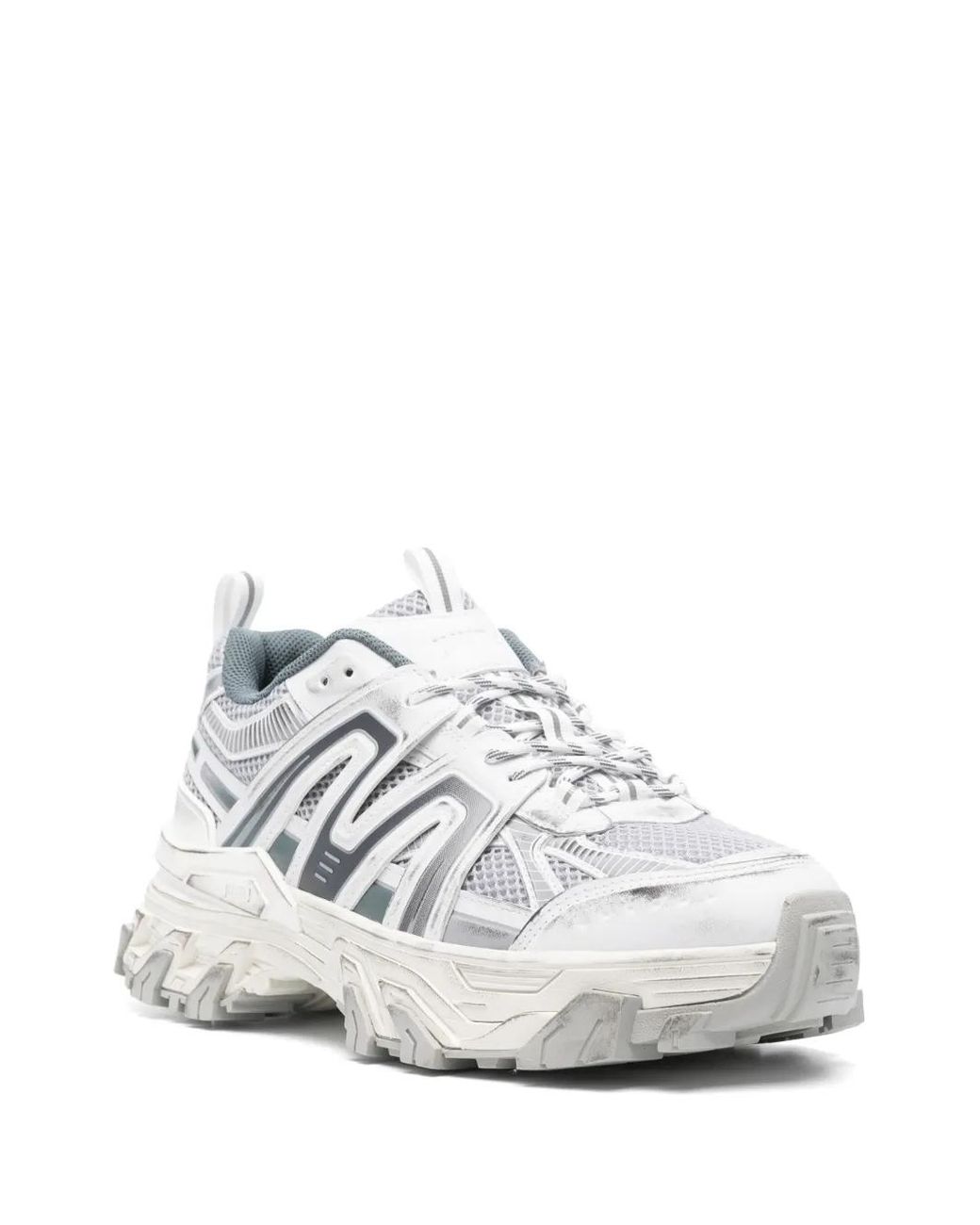 Juun.J White Panelled Sneakers for men