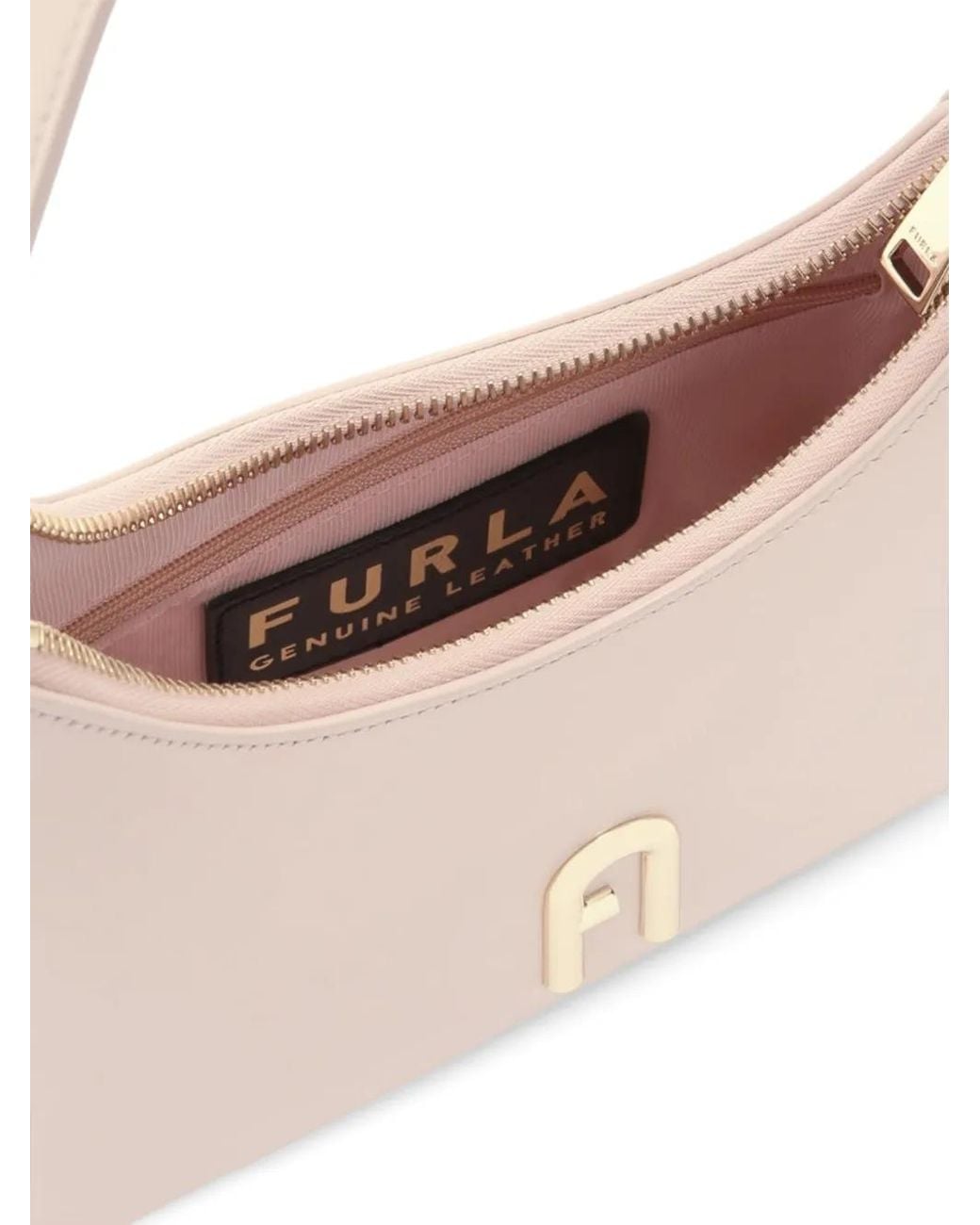 Furla Natural Logo-Plaque Shoulder Bag