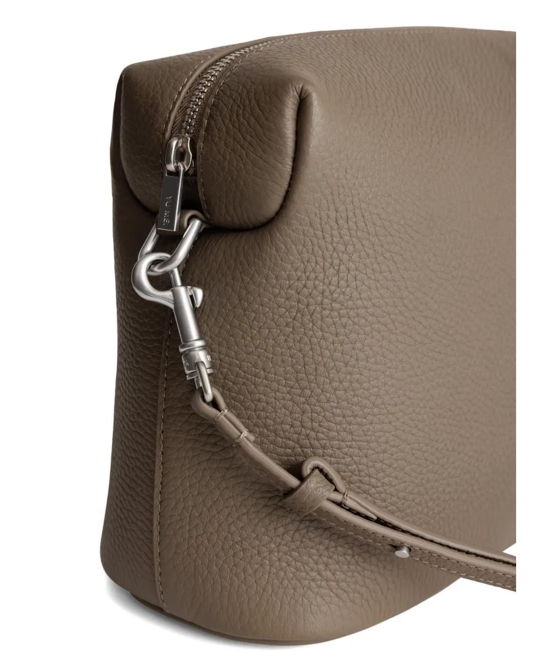 Yu Mei Brown Ch'Lita Zip-Fastening Leather Cross Body Bag