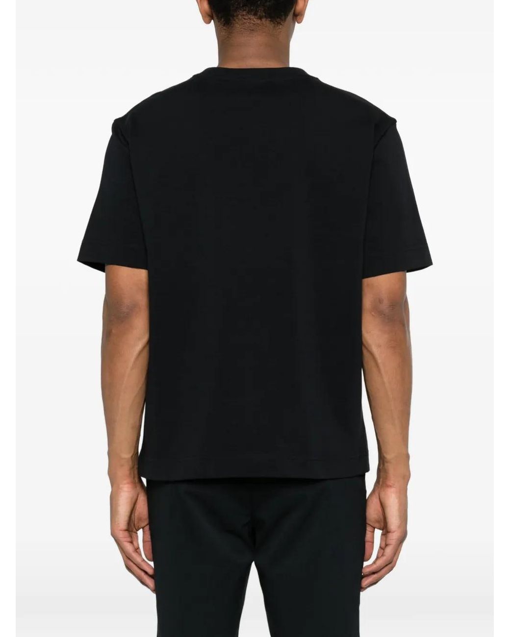 J.Lindeberg Black Logo Heavy T-Shirt for men
