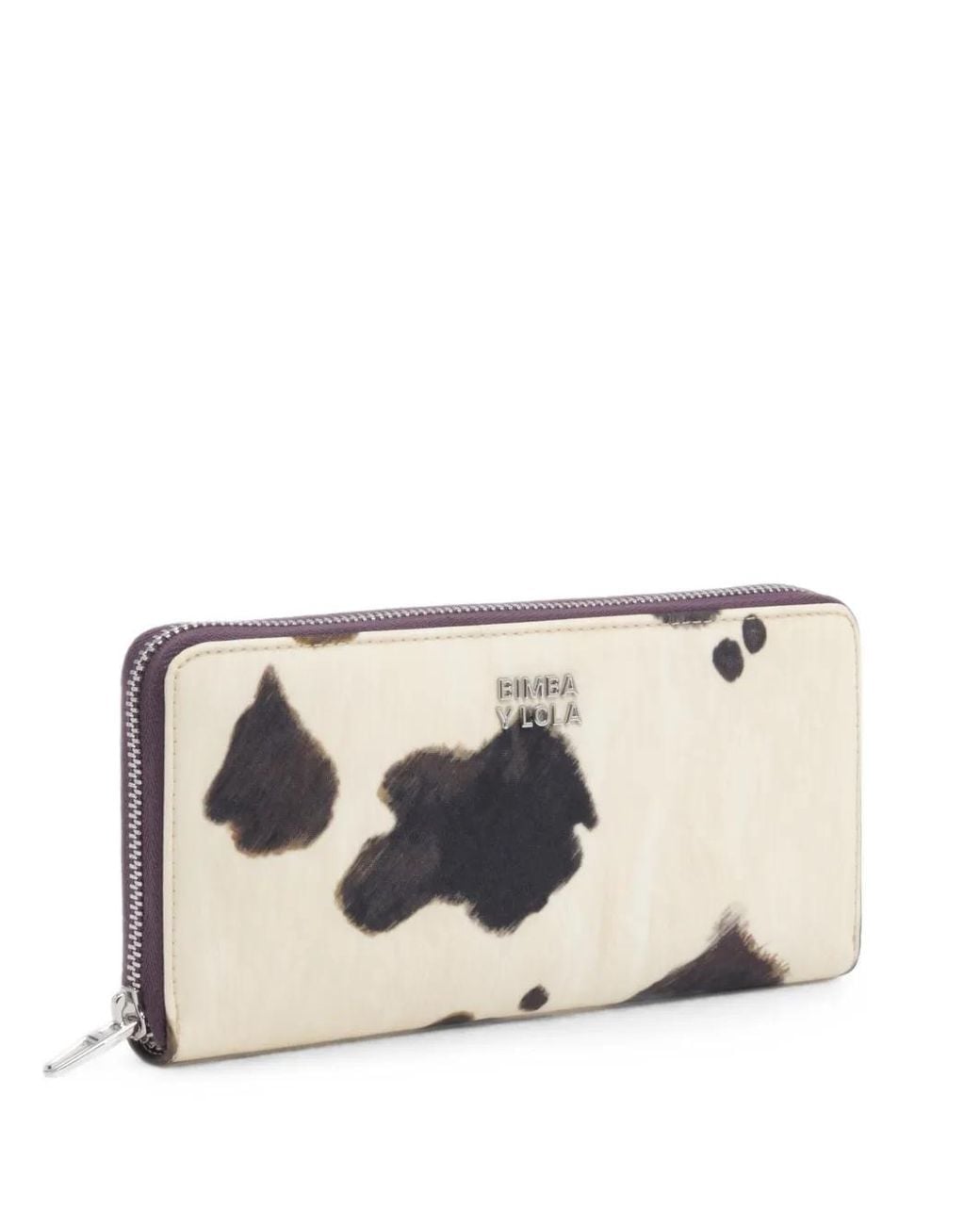 Bimba Y Lola Natural Large Pony Zip Wallet